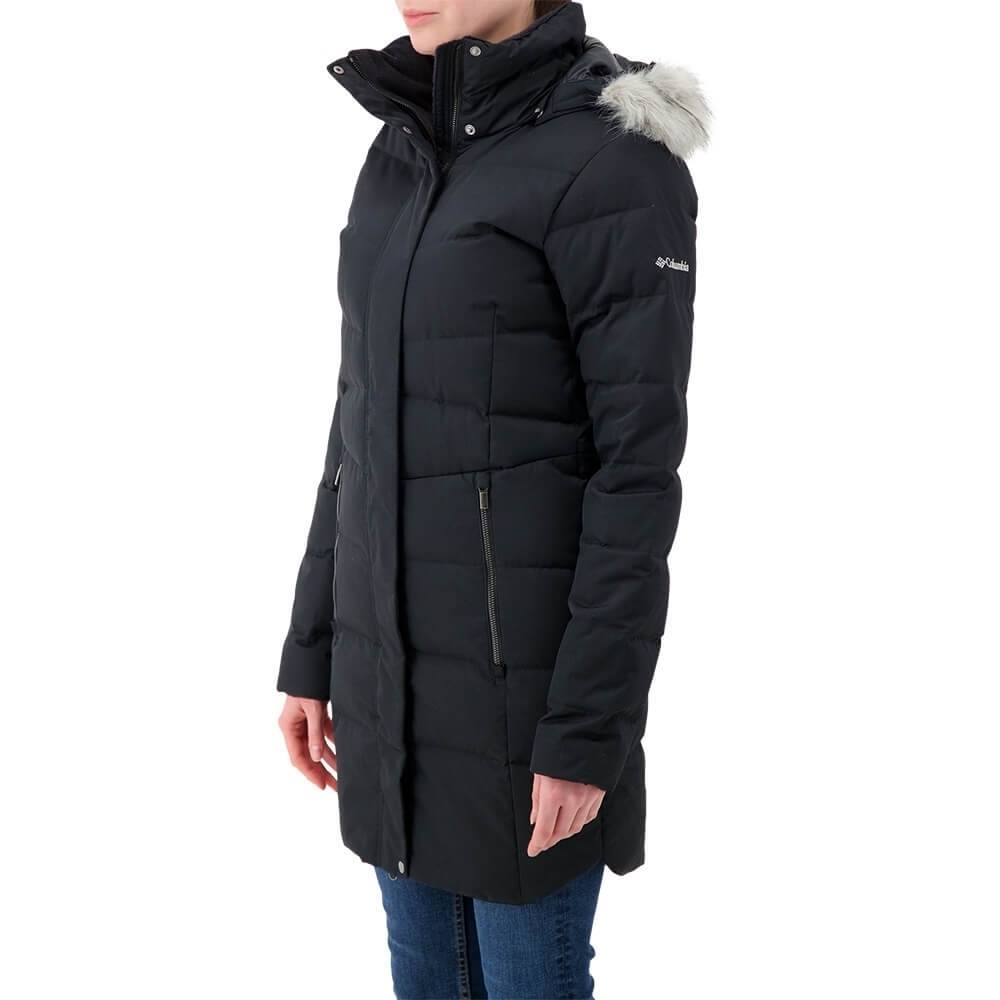 Columbia Women's Black Hooded Puffer Jacket